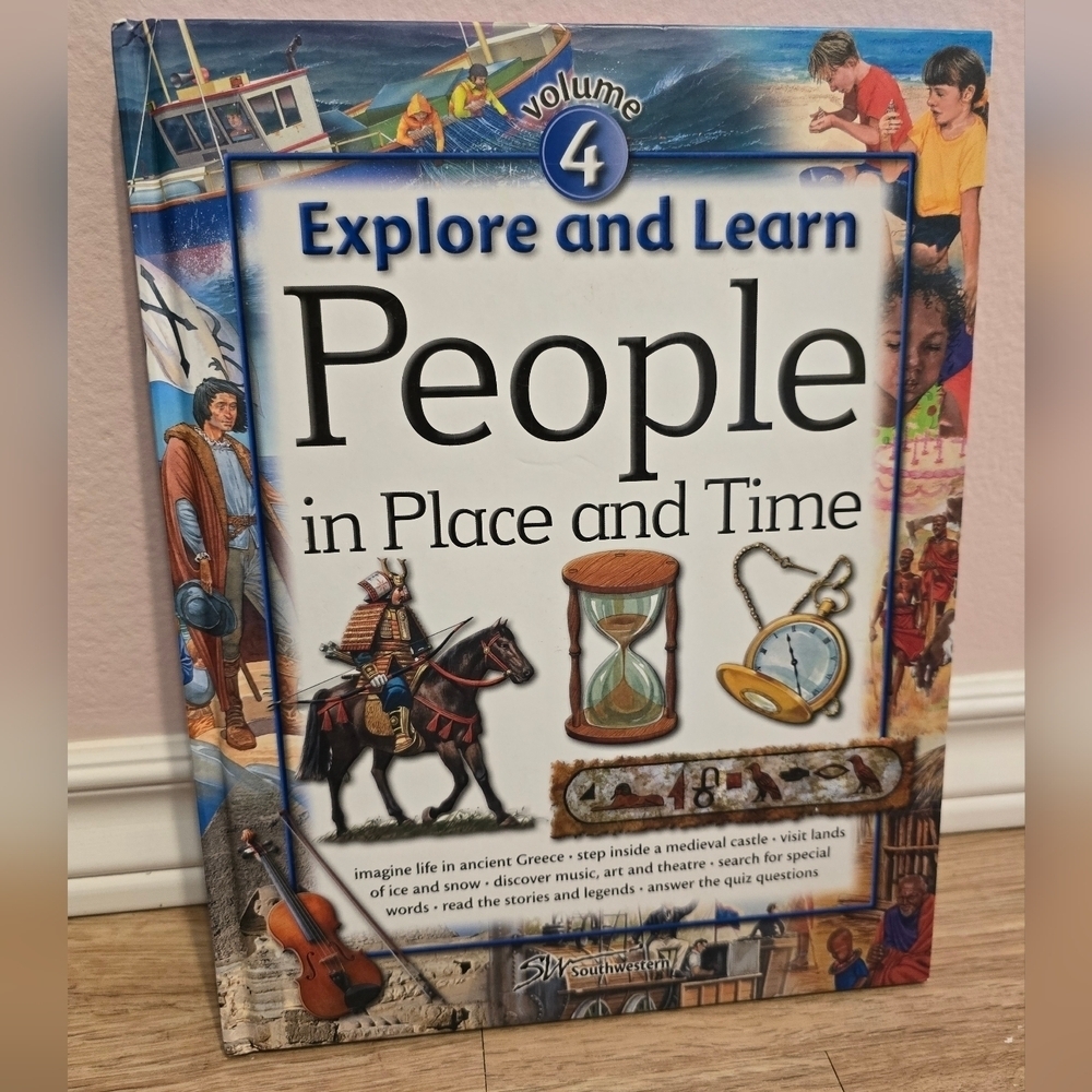 🌈2008 People in Place and Time Volume 4 Hardcover Explore and Learn Book
